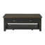 Table basse en bois massif avec rangement Holliman-497363167