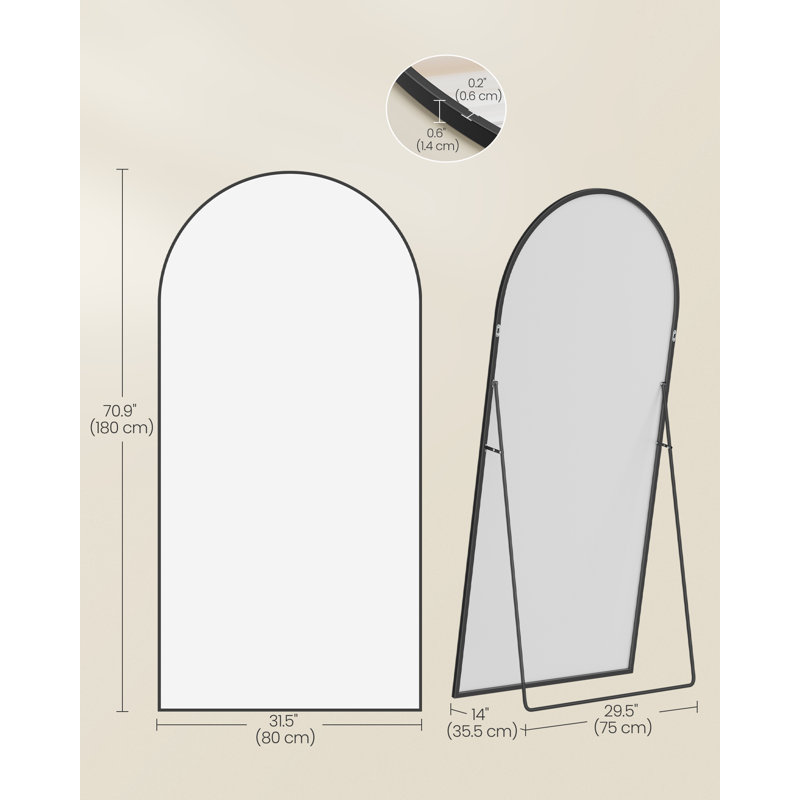 Temir Aluminium Arch Mirror