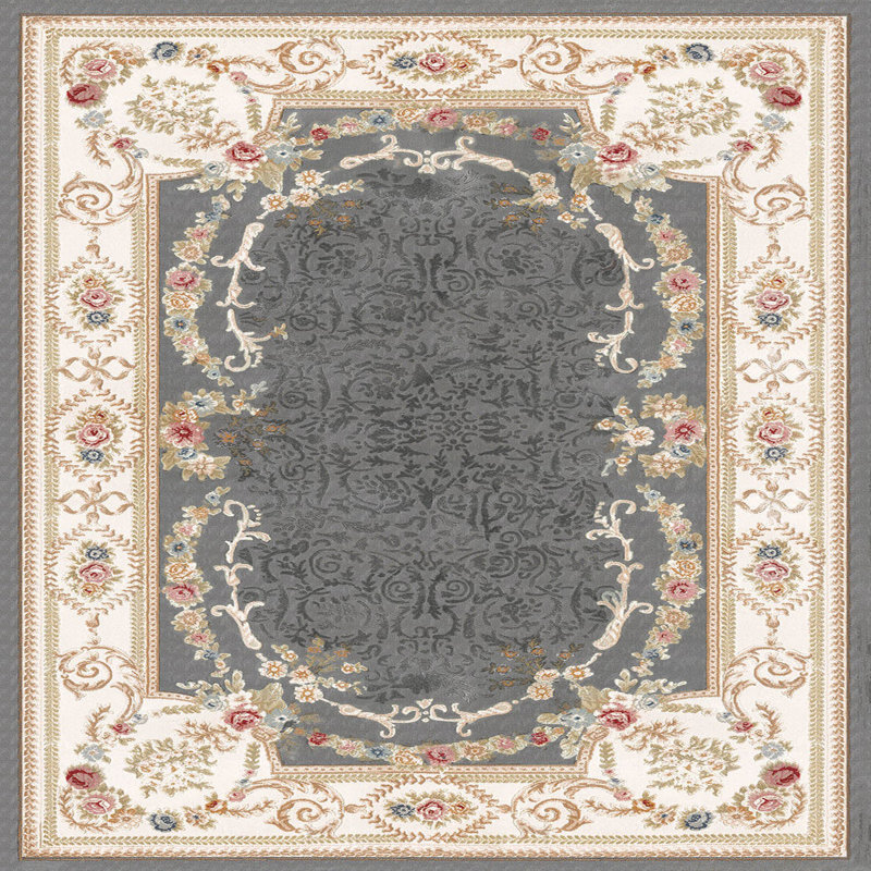 Stylish Hall Carpet (3.3 x 6.6 ft), 100% Polyester, 0.3 in Pile Height | Antibacterial, Non-Slip PVC Felt Dot Underside | Machine Washable, 3D Digital Print, Durable & Easy to Clean | Perfect for Entryway & Living Areas