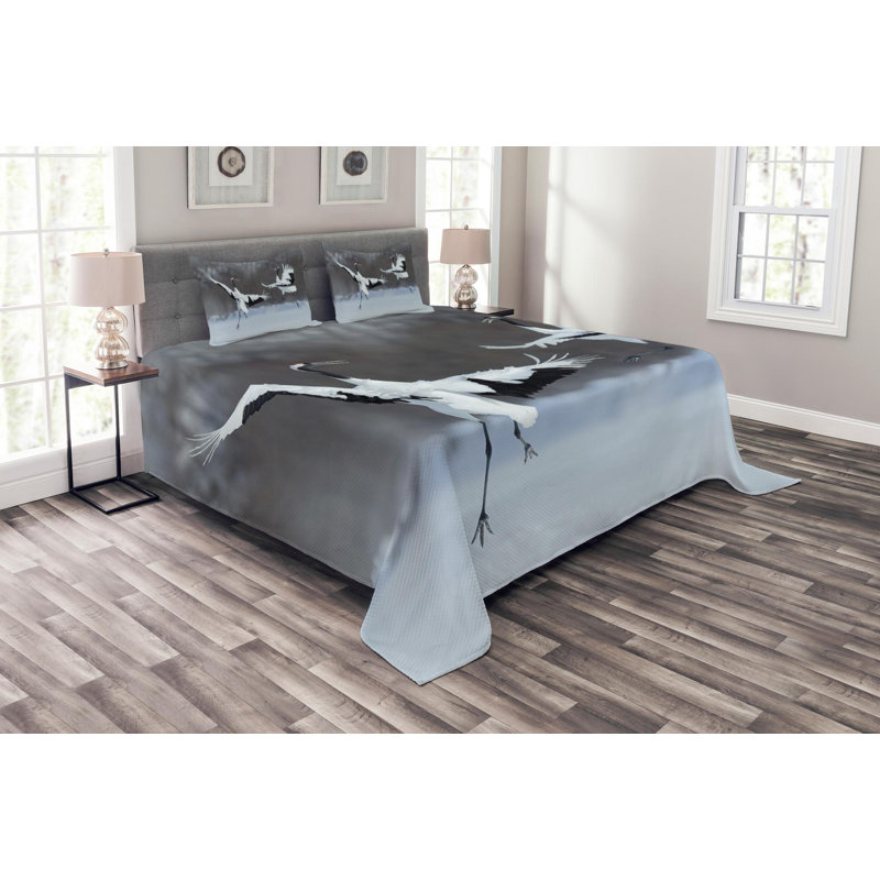 Coastal Polyester Coverlet, Queen Coverlet + 2 Shams