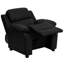 Deluxe Padded Contemporary Kids Recliner with Storage Arms-769427005