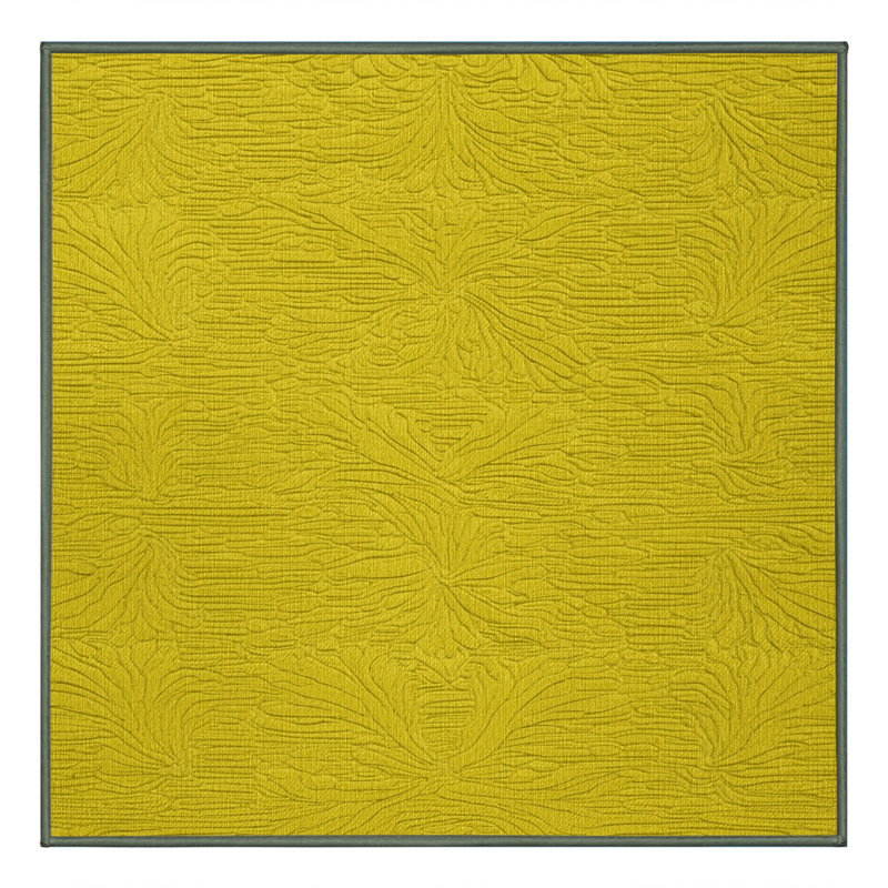 Washable Citron Fruits Area Rug, Square 4'