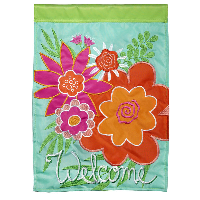 Drapeau de jardin en polyester 2 pi 1 pi 6 po x 1 pi Koepke