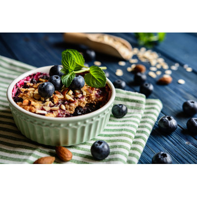 Blueberry Crumble - Wrapped Canvas Print