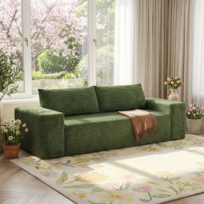 Boneless 78" Cloud Sectional Couches for Living Room Small Couches Small Loveseat for Small Spaces Boneless Couch No Assembly