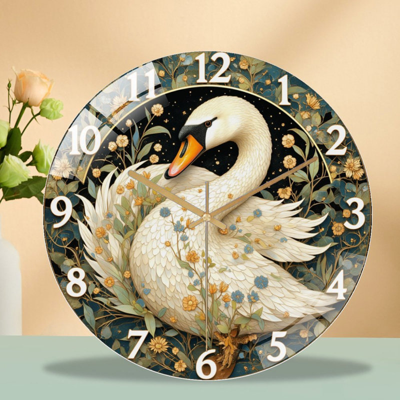 Horloge murale élégante 12 po Swan