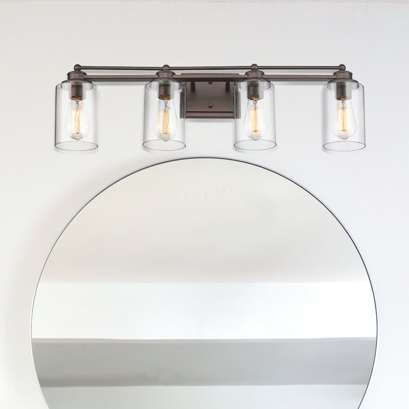Stilesville 4 - Light Dimmable Vanity Light, Oil Rubbed Bronze