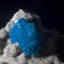 Cavansite sur Sandy Heulandite