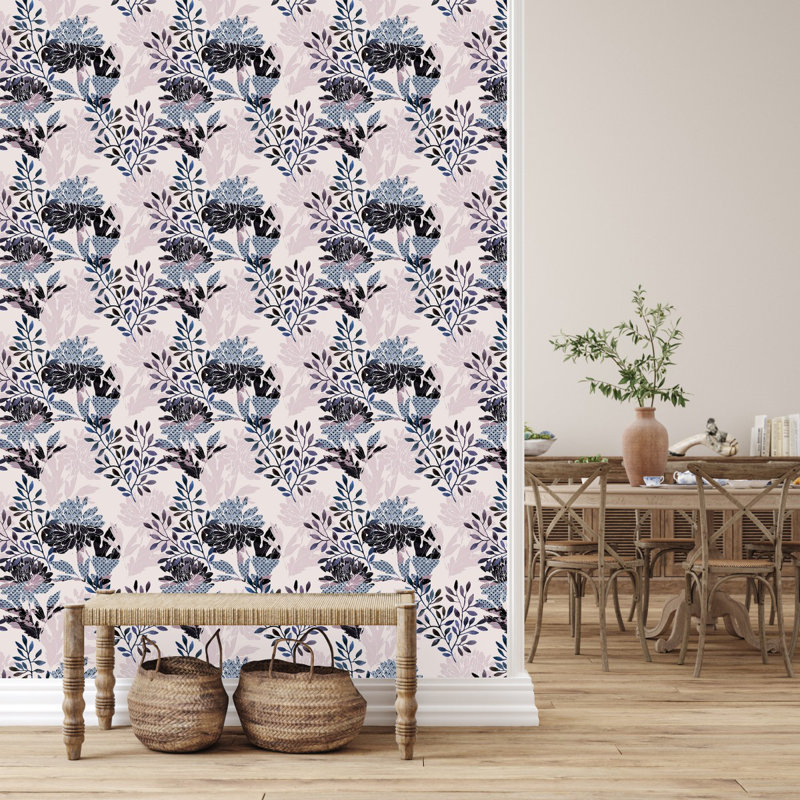 Floral Tile, 2.08' W x 10.42' L