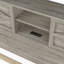 Platform Bed with Double Sliding Barn Door, Wood Bed with Charging Station-1896775479-1896775476