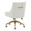 Chaise d'appoint pivotante rembourrée Arigato