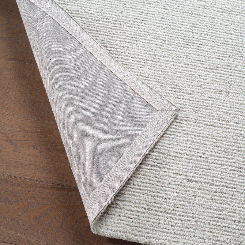 Tapis gris / ivoire touffeté Sublime Texture Korvain SBL03 (9 pi 6 po x 13 pi 6 po), Gris, Rectangle 9 pi 6 po x 13 pi 6 po