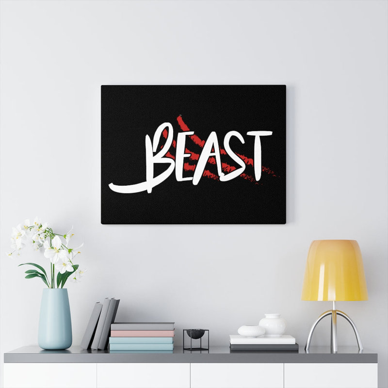 Beast - Wrapped Canvas Print, 28cm H x 36cm W