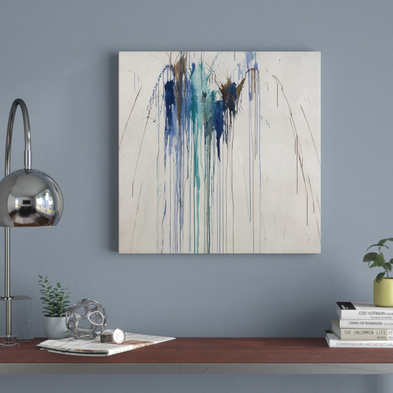 « pas de temps pour le blues », peinture sur toile, H 20 po x l 20 po x P 1,25 po, Toile tendue