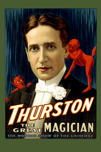 "thurston the great magicien" par strobridge litho. co.-imprimé de publicités, H 66 po x l 44 po