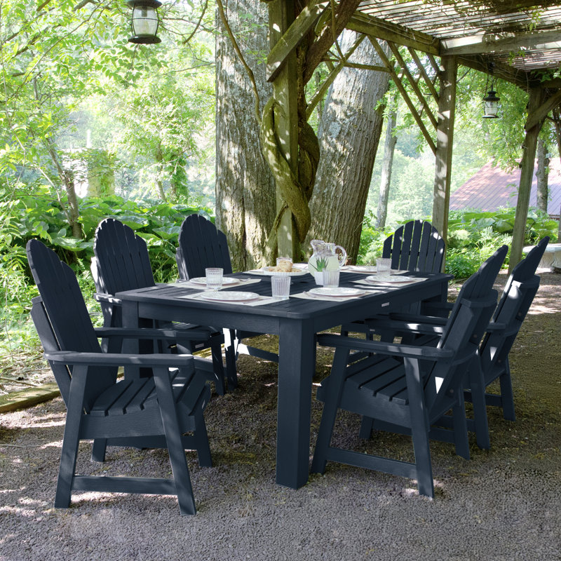 Ensemble repas pour 6 personnes Macias, Bleu fédéral, 30'' H x 42'' W x 72" L