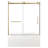 Kingston Brass 60-Inch Acrylic Rectangular 3-Wall Anti-Skid Alcove Tub With Tub Door, Left Hand Drain-108958715-108958712