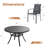 6-Person Patio dining set with Round Dining Table and 6 Stackable Armrest Chairs-1414226867
