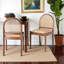 Ensemble de chaises de salle à manger Moreno en rotin naturel et bois d'acacia, H 34,46 po x l 18,3 po x P 20,69 po