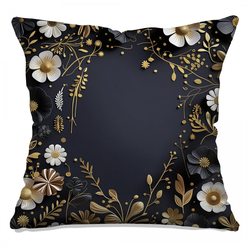 Coussin Floral, 20 po x 20 po