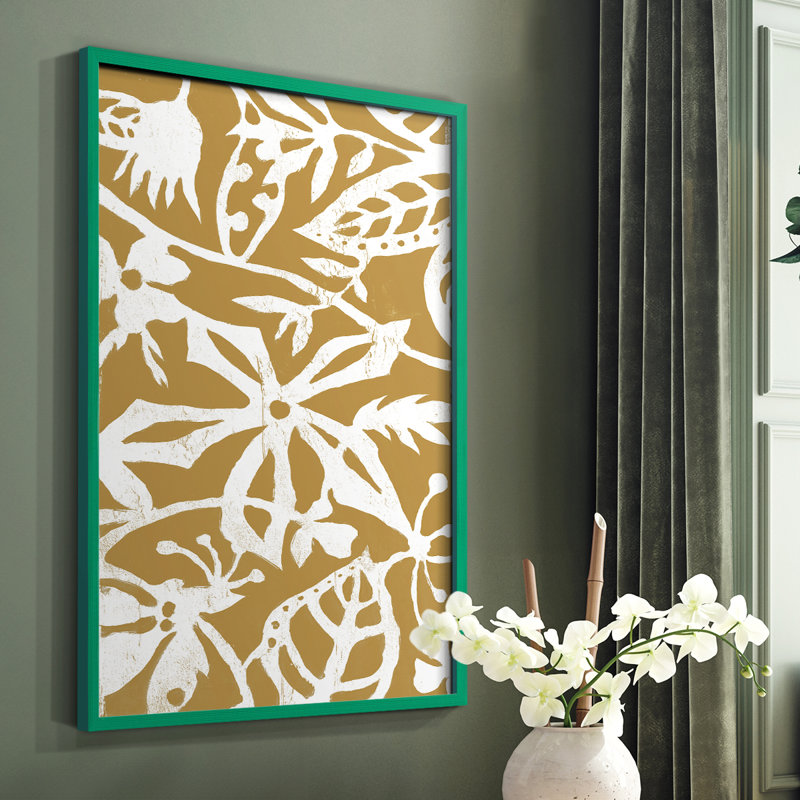 Reproduction encadrée blanc sur blanc IV V31 - bois massif, Vert, H 10 po x l 8 po