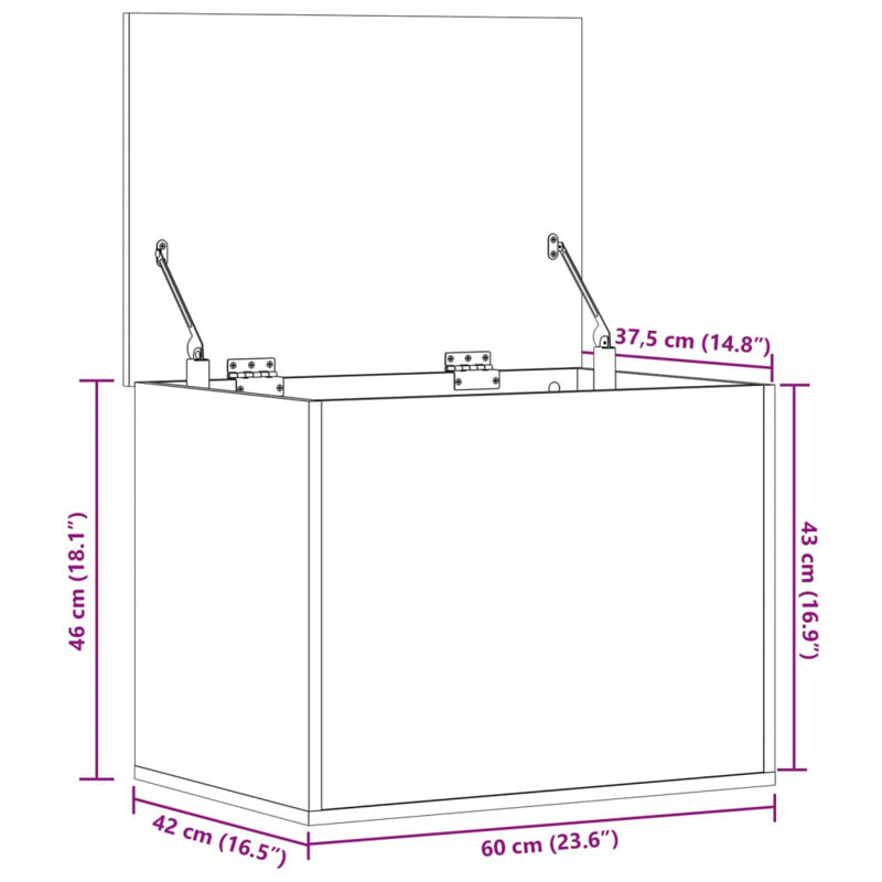 Meuble de rangement vidaXL, Chêne sonoma