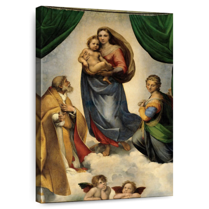 Leisha Sistine Madonna, 45" H x 30" W