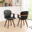 Karez 21.2" W Faux Leather Swivel Modern Dining Chair-1958973357