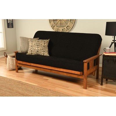 Johnte Full-Size Futon Frame and Full-Size Innerspring Mattress