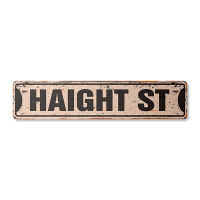 Haight Aluminum Street Sign