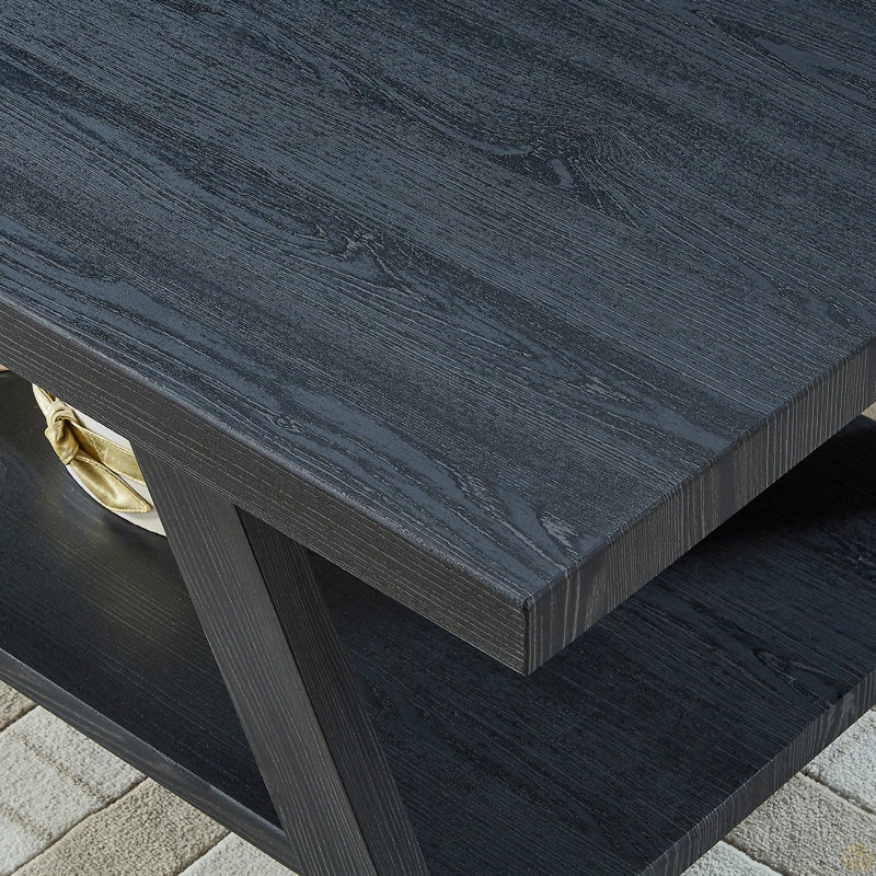 Table basse en bois, Noir