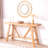 Farmhouse A- Frame Wood Console Table, 58.5"