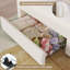 Lit en velours pour enfants avec lumières DEL, lit plateforme à DEL pour enfants avec tiroirs de rangement et station de charge-592517217-592419137