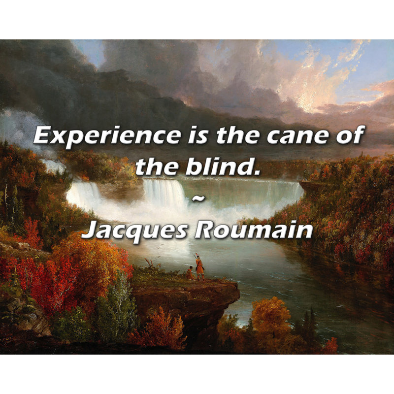 Jacques Roumain Quote: Experience is the cane of the blind.