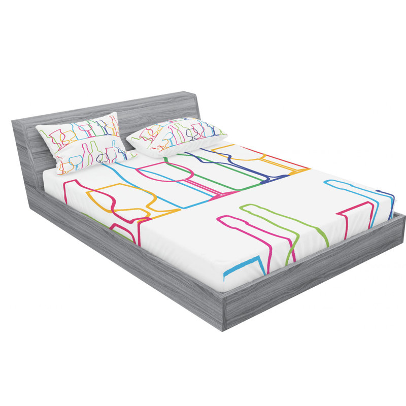 Microfiber Sheet Set, Full Sheet Set with Fitted Sheet