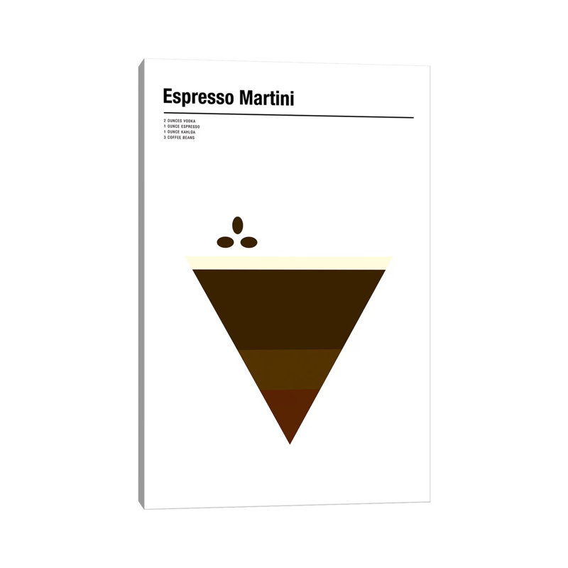 Espresso Martini by Nick Barclay - Print on Canvas, Wrapped Canvas, 30.48 cm H x 45.72 cm W