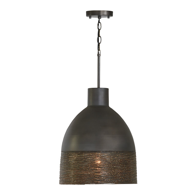 Joseph 1 - Light Gray Iron Single Pendant