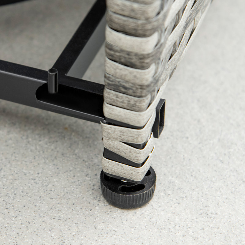 Square Steel Propane Fire Pit Table