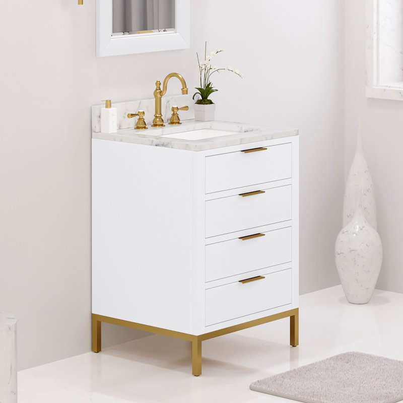 30'' W Single Vanity, Pure White, 24", No