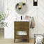 24'' Single Sink Freestanding Bathroom Vanity With Resin Top