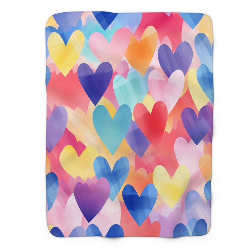 Love Love Designs - 1 pièce Sherpa Premium, Lit simple