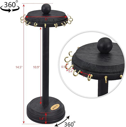 Joscelyn Rotating Necklace Holder Organizer