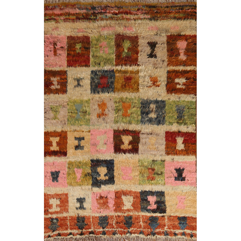 One-of-a-Kind Rectangle 5'5'' X 7'9'' New Age Wool Area Rug in