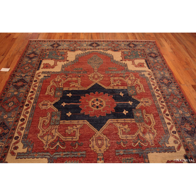 Tapis moderne tribal persan de conception unique Bakachaish unique en son genre