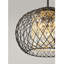Lustre en forme de globe unique à 3 lumières 17,3 po noir antique-15143894