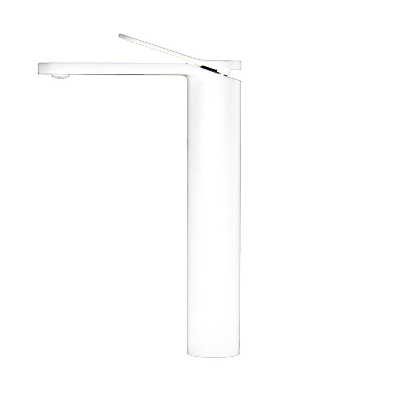 Single-handle Bathroom Faucet, Matte White