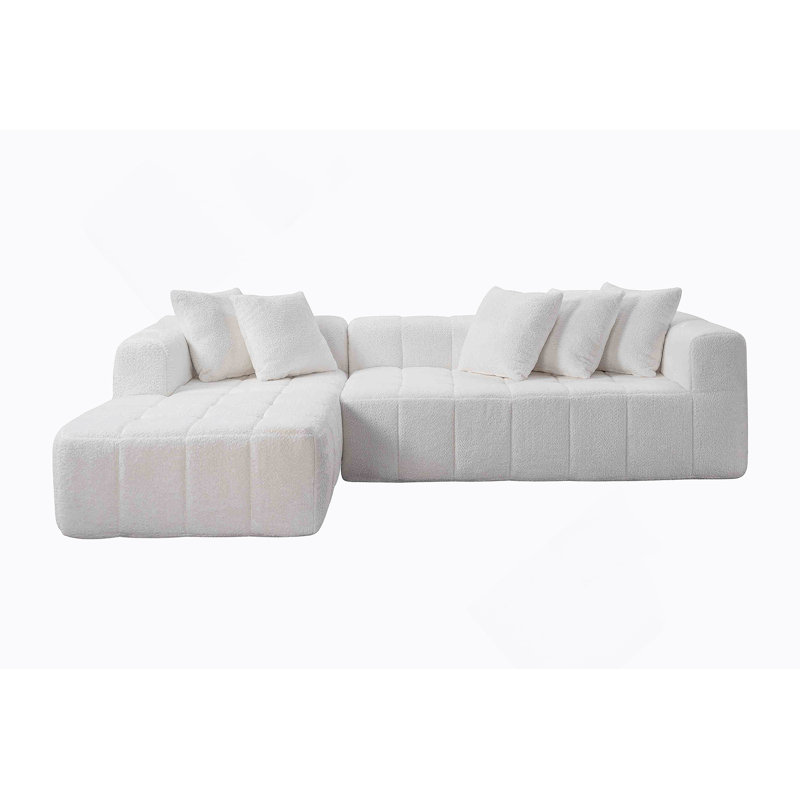 Canapé modulaire 107,9 pouces Cloud, Blanc