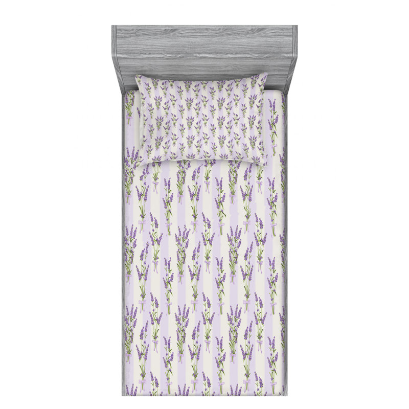 Microfiber Floral Sheet Set