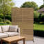 Paravent d'extérieur en métal, panneau de séparation décoratif autoportant 72 "x 47" pour patio, jardin et terrasse