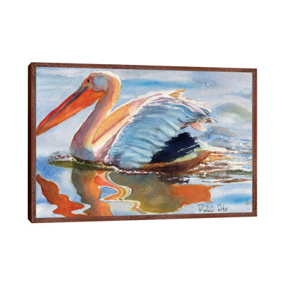 Pelican Reflections by Rachel Parker - Painting on Canvas